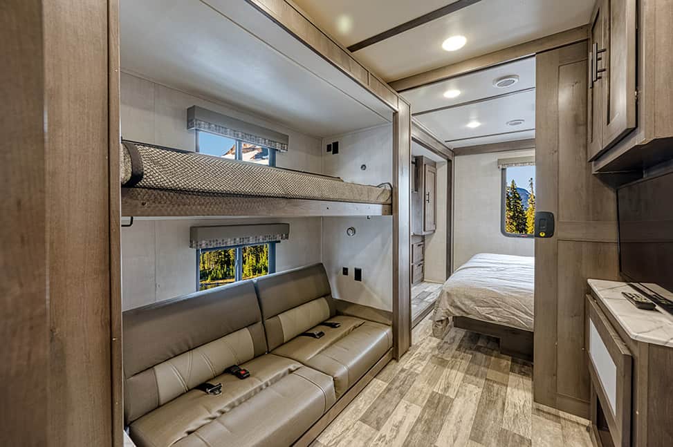 El Monte RV Class A Family Sleeper-Interior_bunkbeds